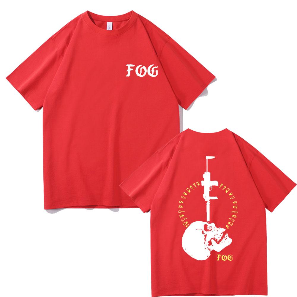 Vintage Fog Forward Observations Group Print T-shirt Skeleton Graphic T Shirts Men Oversized Tshirt Men's Gothic Rock Clothes