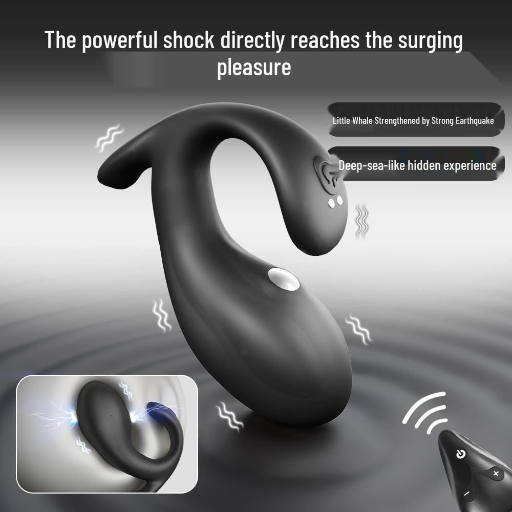 Night Sakura Silicone Waterproof Anal Plug with Microcurrent