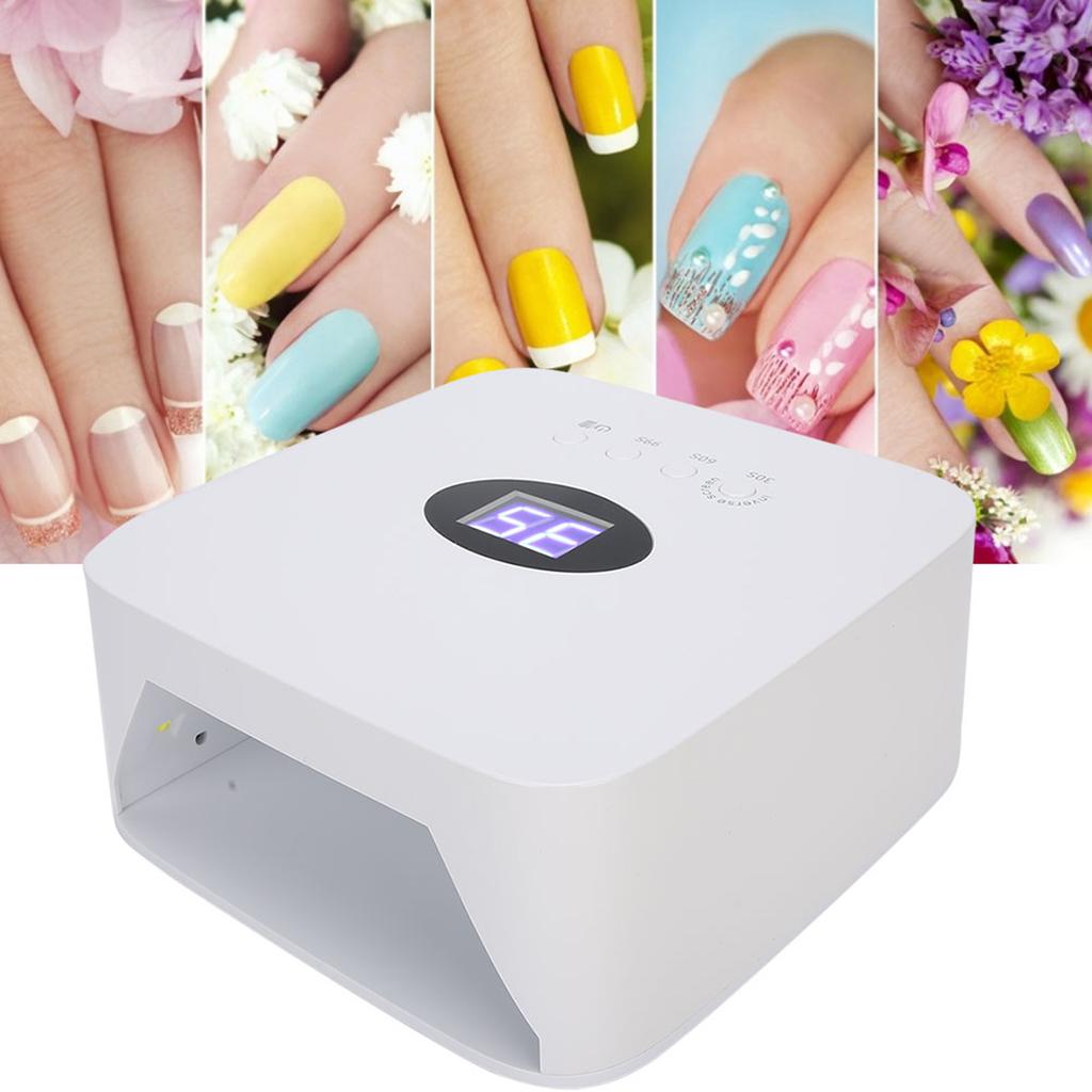 54W Intelligent Nail Art LED Lamp Dryer Multifunctional Gel Polish Curing UVLED Light Manicure Tool
