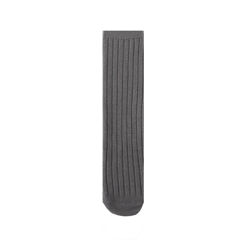 Soft Cotton Ribbed Knee High Socks for Baby Toddler Kids Breathable Solid Long Leg Warmers for Newborn Boys and Girls
