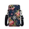 Women's Messenger Bag Korean Style Printed Solid Color Vertical Mobile Phone Multifunctional Sports