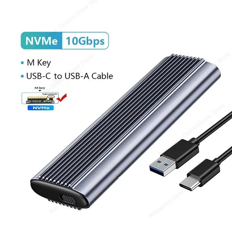 USB3.1 M.2 SSD Корпус Мобильный Кейс Поддерживает NVME SATA Type-C Сплошной Металл Внешний Жесткий Диск Корпус Ноутбука Телефона SSD