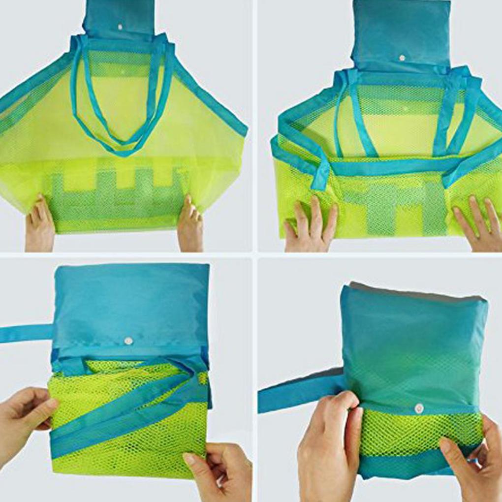 Детские пляжные игрушки Коллекционная сумка Сетчатые песочницы Детское хранилище Ракушки Сетчатые сумки