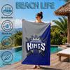 Sacramento Basketball Logo Beach Towel, Microfiber Beach Towel, Perfect For Pool, Beach, Travel, Home Decor Beach Party Fan gifts