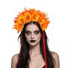Cosplay Prop Rose Flower Headband Garland Halloween Headdress Halloween Rose Hair Band  Party