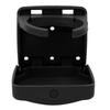 Foldable Car Cup Holder, Convenient Storage Space Saver, Easy To Clean Car Drink Holder with RV Camper Screws (Black) HF‑PA))