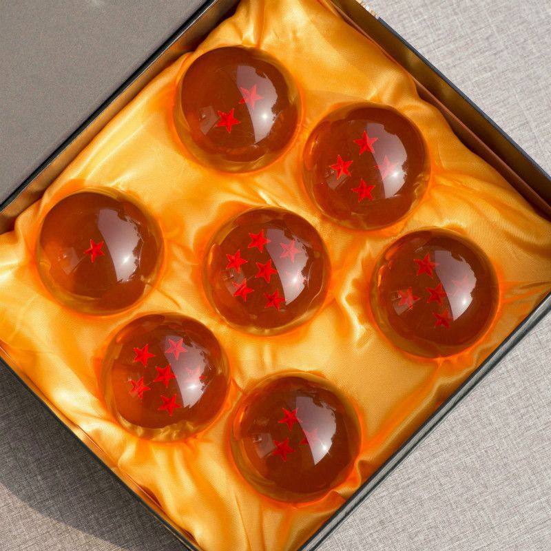 7,6 см Аниме Фигурка Dragon Ball Z Горячая Распродажа Игрушка Хрустальный Шар 1 2 3 4 5 6 7 Звездных Драконьих Шаров Игрушка для Украшения Рабочего Стола Подарок для Детей