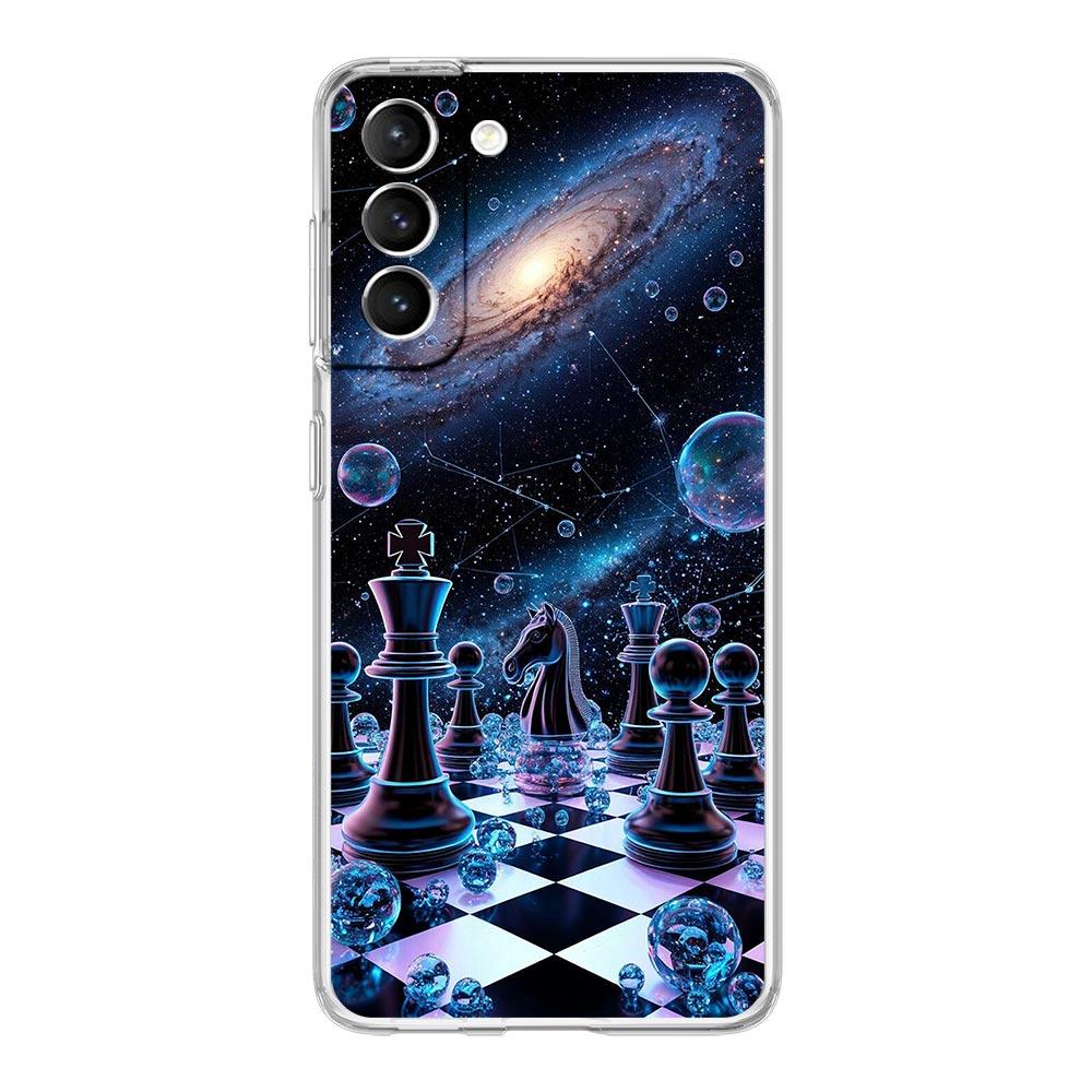Прозрачный чехол-бампер для Samsung Galaxy S25 S24 S23 S22 S20 S21 FE Ultra S25 Edge Plus 5G Capas Вселенная Звездное небо Луна