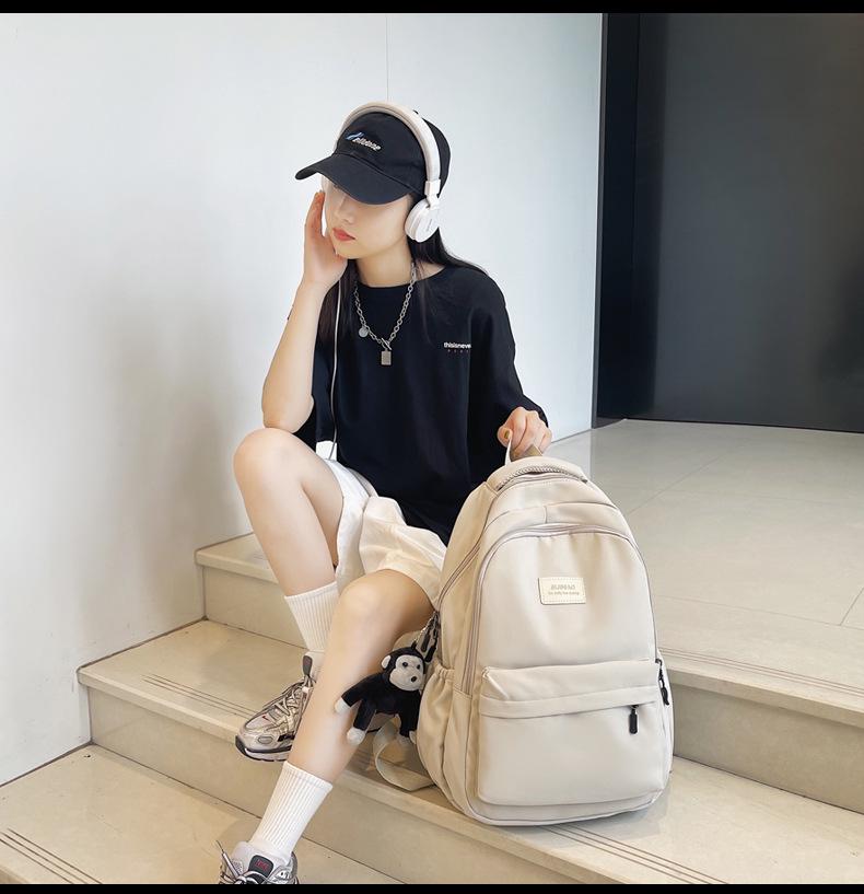 Модный женский повседневный рюкзак большой вместимости для старшей школы и коротких поездок - Многофункциональный рюкзак для ноутбука и книг