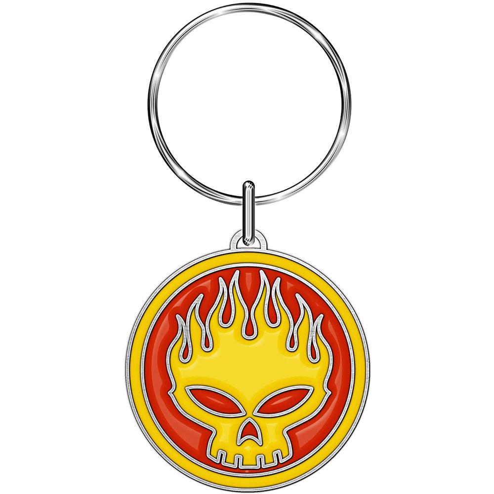 The Offspring Skull Logo Keyring