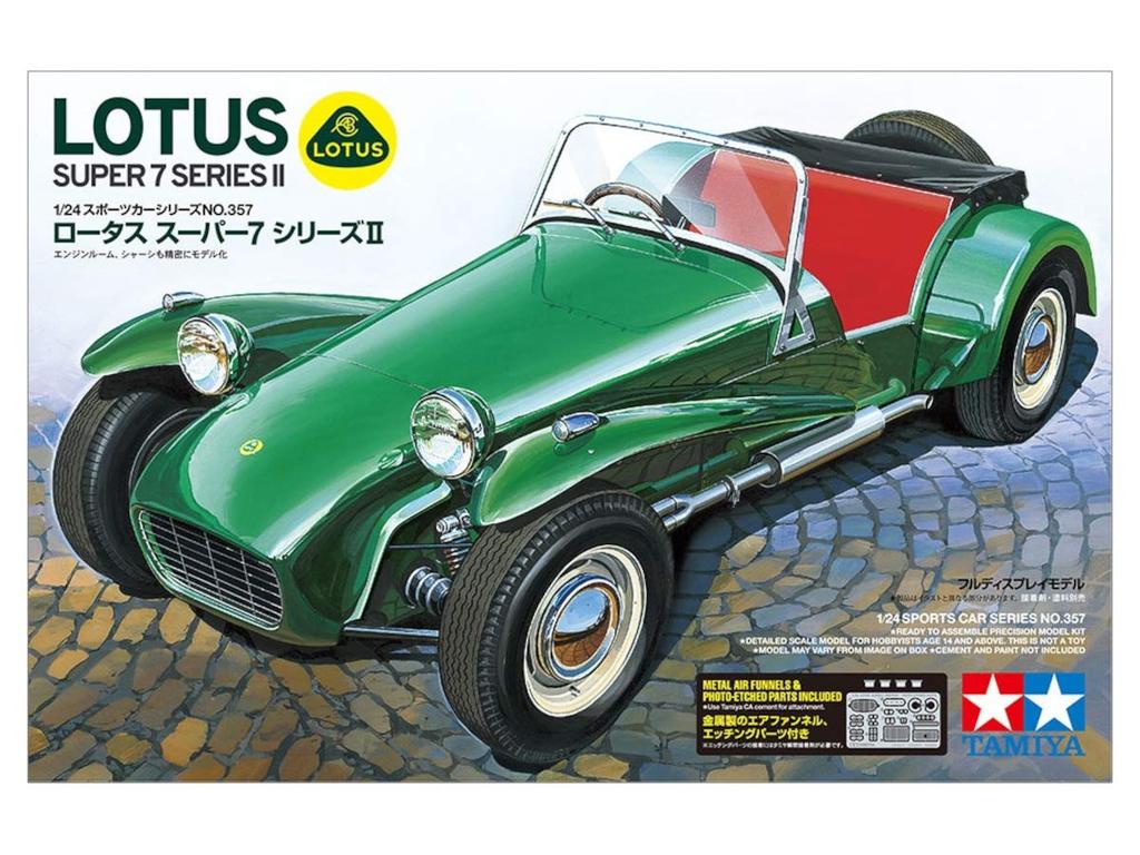 Tamiya 1/24 Sports Car Series No. 357 Lotus Super 7 Series II Plastic Model 24357