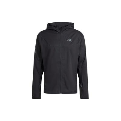 Легкая куртка Adizero Running с принтом логотипа в виде буквы, мужская куртка черного цвета IT2527