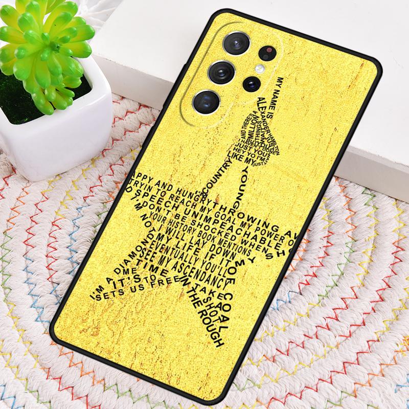 Hamilton Musical Lyrics Silicone Phone Case For Samsung Galaxy note 10 pro S26 S25 S24 S23 S22 S21 Plus S25Ultra Capa Cover