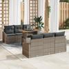 VidaXL 7-piece Garden Sofa Set with Grey Cushions 3358519