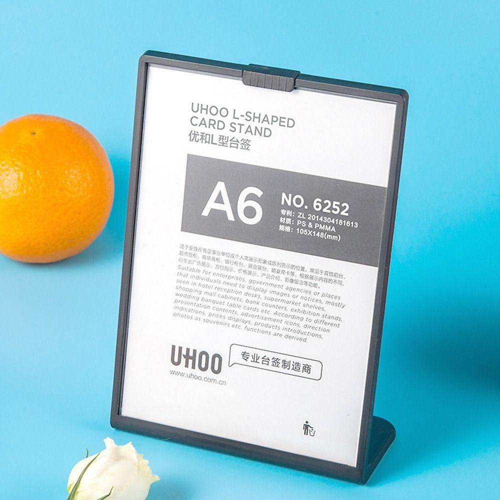 Пластиковые акриловые держатели для табличек Защита от падения Вертикальная подставка для меню, визиток, фотографий, рекламы