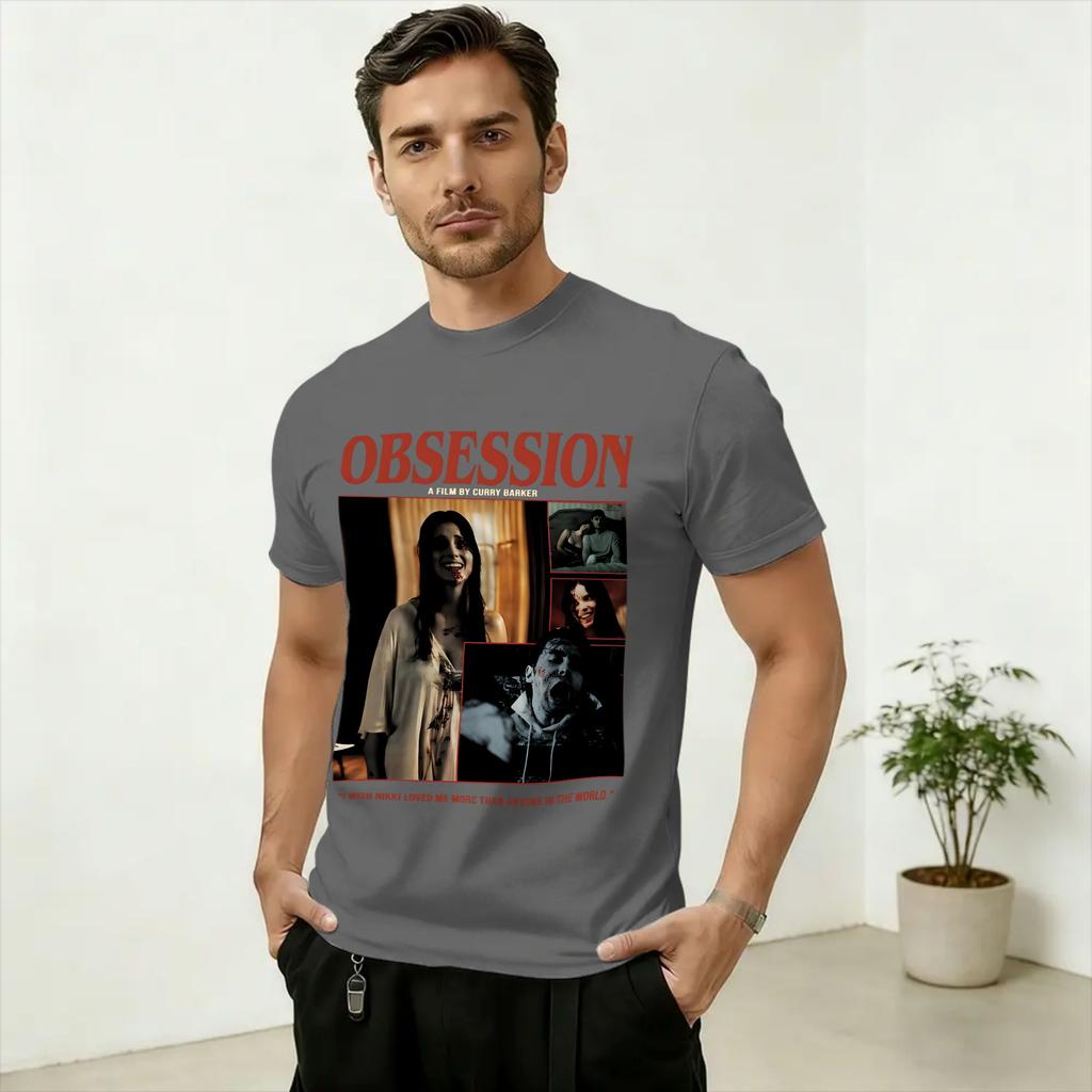 Unisexs Obsession Movie 2026 T Shirt Pure Cotton Clothing Vintage Short Sleeve Round Neck Tee Shirt Plus Size TShirts