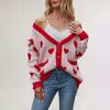 Women's Autumn and Winter Cardigan Pocket V-Neck Regular Knitted Jacket Sweater