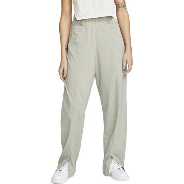 Nike Casual Pants Women's Moon Fossil Gray Moderate Straight Fit Pants DM6505-087