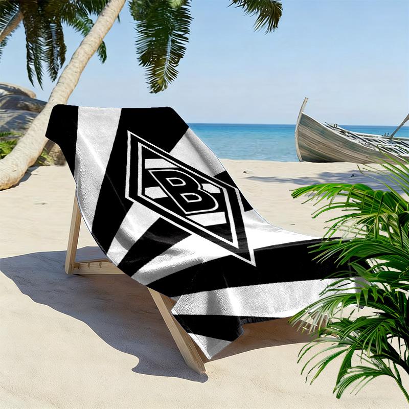 Borussia Print Beach Towel, Large Soft Quick Dry Towel for Beach Camping Swimming