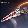 960 ШТ. Космический Истребитель Строительные Блоки Космический Корабль Оборонительный Корабль MOC Модель Кирпичи Наборы Настольное Украшение Детские Игрушки Подарки на День Рождения