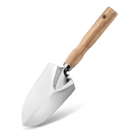 1 шт./5 шт. эргономичный садовый инструмент, ручной мастерок из нержавеющей стали, лопата для бонсай, грабли, культиватор, прополка с удобной деревянной ручкой, садовые принадлежности