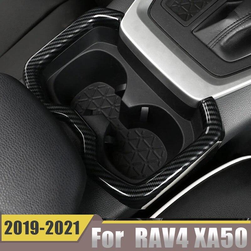 Для Toyota RAV4 RAV 4 XA50 2022Автомобильный держатель для стакана с водой с центральным управлением, рамка, наклейка, аксессуары для интерьера