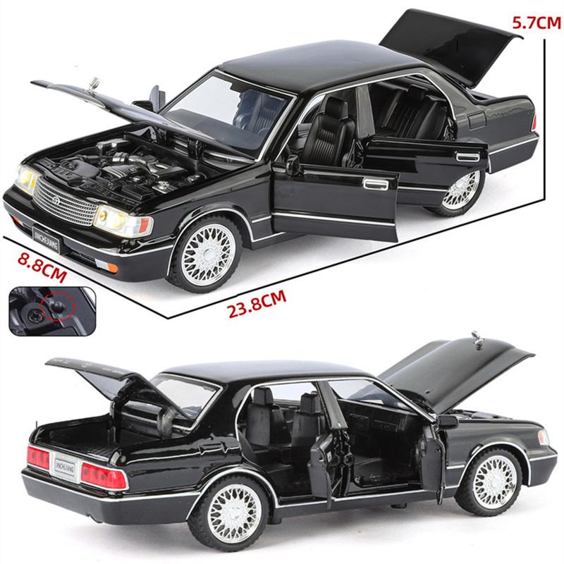 1/32 Toyota Crown 133 JZS133 Сплав Классическая Модель Старого Автомобиля Литой Металл Ретро Автомобиль Модель Автомобиля Звуковая и Световая Симуляция Детская Игрушка Подарок