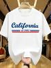 Wzm1041100creative Letter Printed Plus Size Unisexs Round Neck Summer Casual Short Sleeved Street Fashion Versatile Tshirt