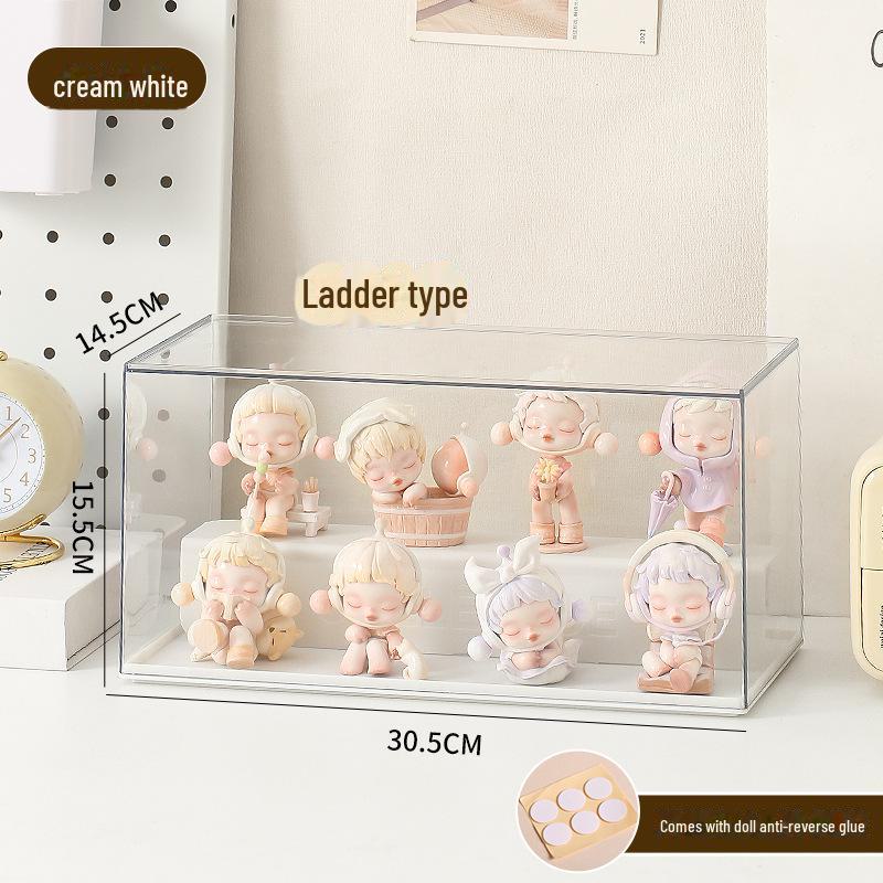 Прозрачный акриловый ящик для хранения LEGO и моделей, пыленепроницаемое матовое покрытие