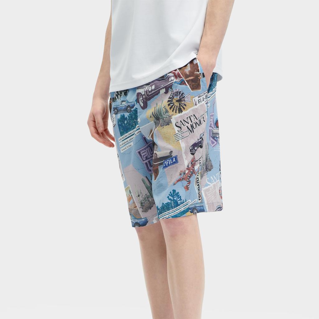 FILA Casual Shorts Men's All Over Print Thin F11M428804FZA