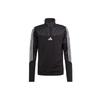 adidas Tiro 23 Club Winterized Top Color Block Retro Sports Stand Wool Sleeve Long Sleeve Jacket Men Jacket Black IA5373