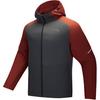 Running Series Brand Logo Woven Hooded Zipper Long Sleeve Jacket Men Jackets Castle-Gray Rust-Red 952445601-4