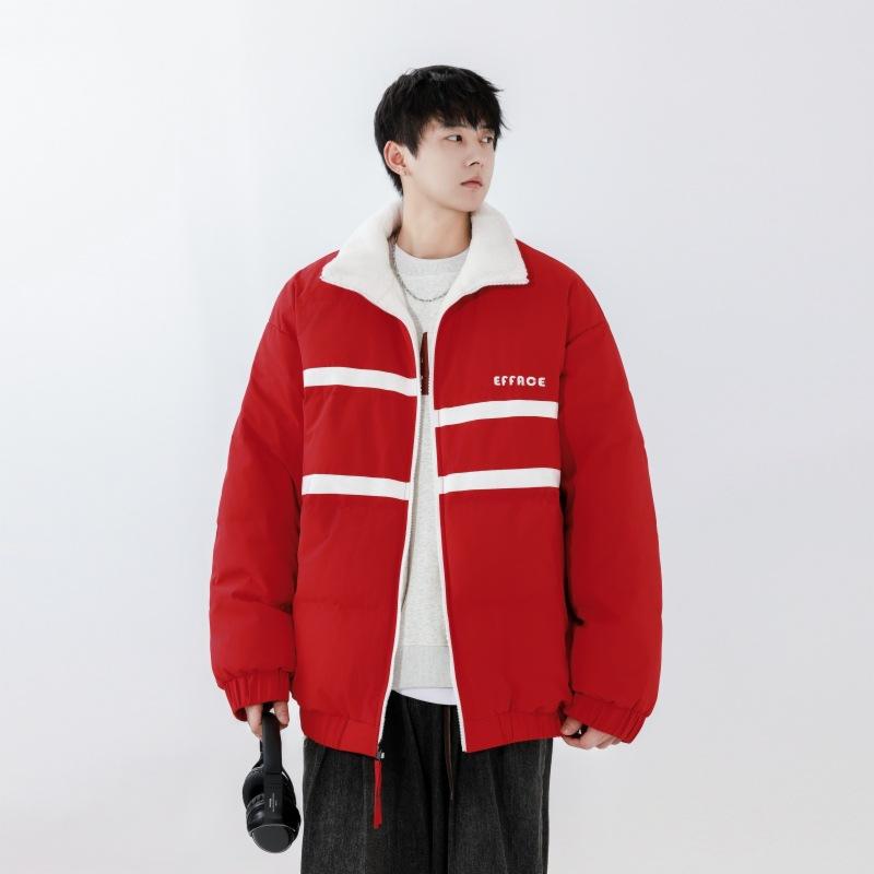 Модный американский пуховик мужской новый трендовый бренд свободный двусторонний утолщенный теплый верх