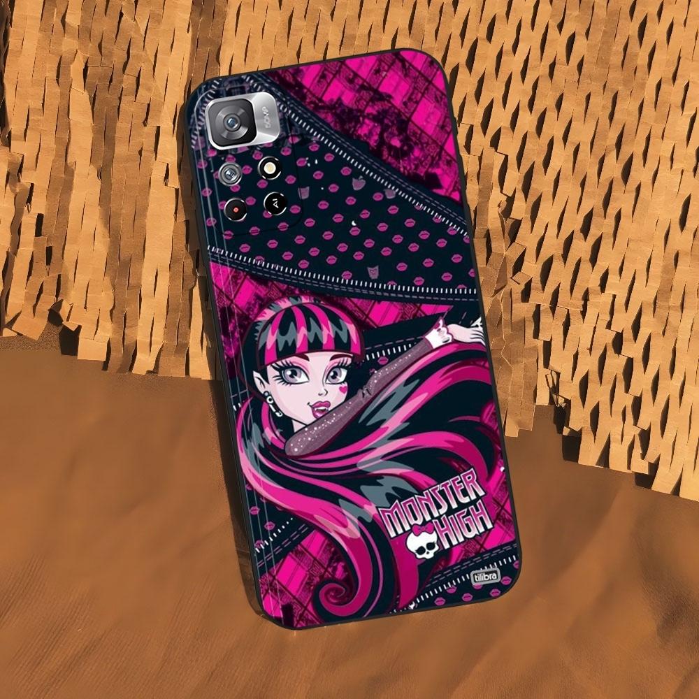 Чехол для телефона M-Monsters-H-High Anime для Xiaomi 15 14 13 12 Mi 11 ultra Pro Lite Черный Мягкий Силиконовый Чехол