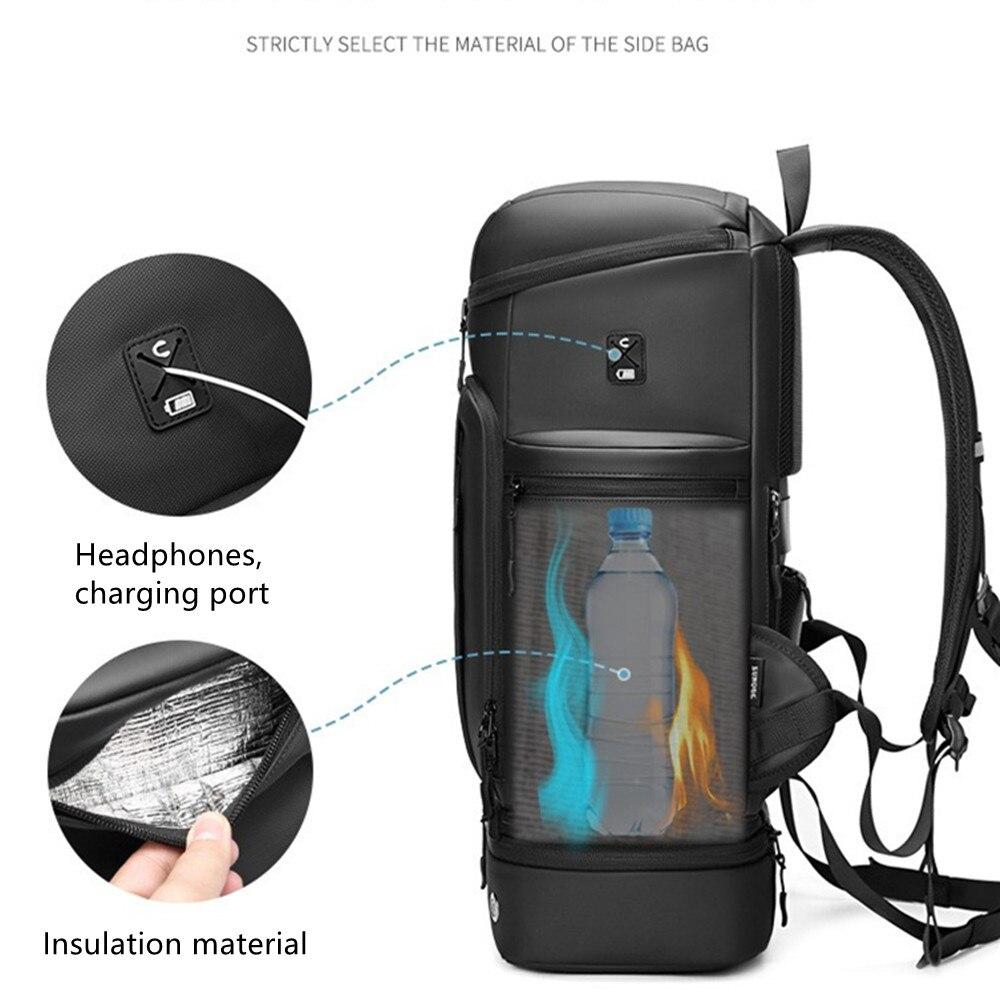 Outwalk New Large Capacity 55L Waterproof Outdoor Travel Backpack 16,17 Inch Multifunction Laptop Backpack