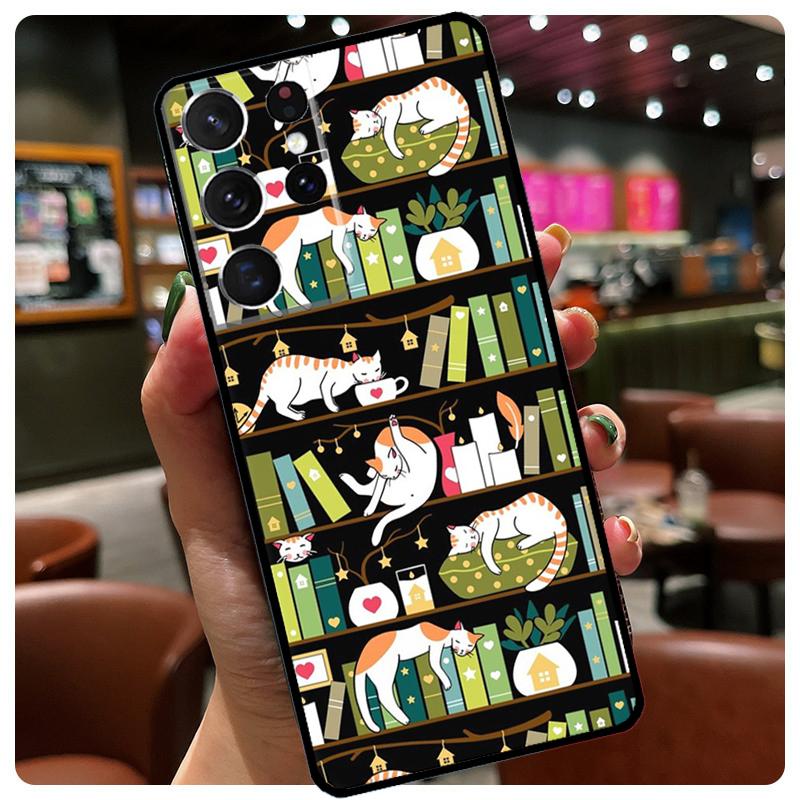 Мультяшный Милый Кошачий Чехол Для Samsung Galaxy S23 S22 Ultra S9 S10 Note 10 Plus Note 20 S21 Ultra S20 FE Телефонный Чехол