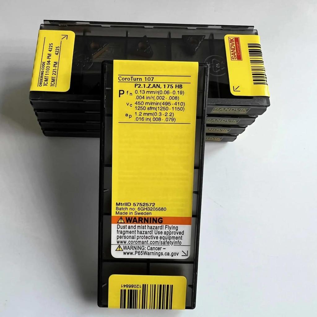 Original Sandvik / TCMT110304-PM 4225 /Carbide CNC Blade 10 PCS