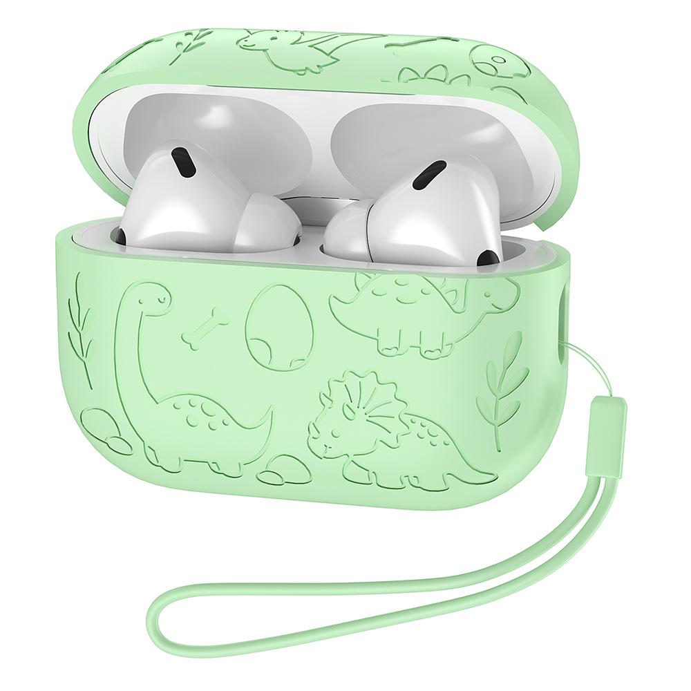 Защитный силиконовый чехол для AirPods 4-го поколения - Однотонный, Милый, Мягкий чехол для AirPods Pro 3