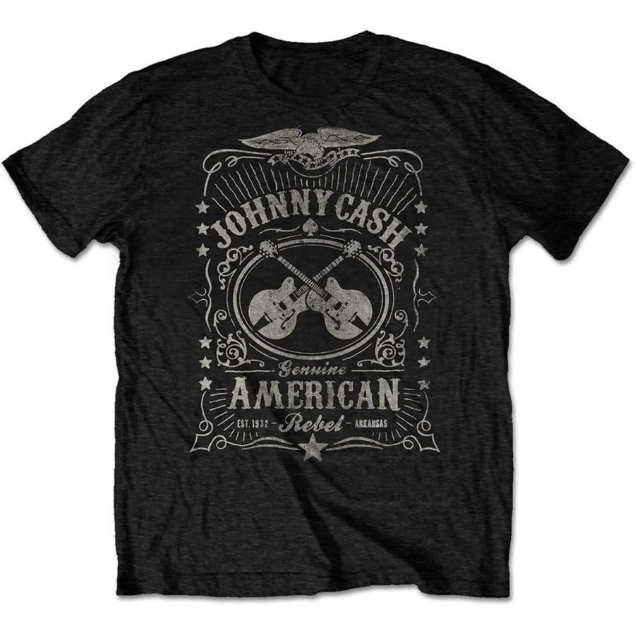 Johnny Cash T Shirt American Rebel Official Mens Black Size XXL
