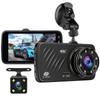 Car DVR 4 Inch Auto Camera Dashcam Dual Lens Video Recorder FHD 1080P Registrator Rear View Camera