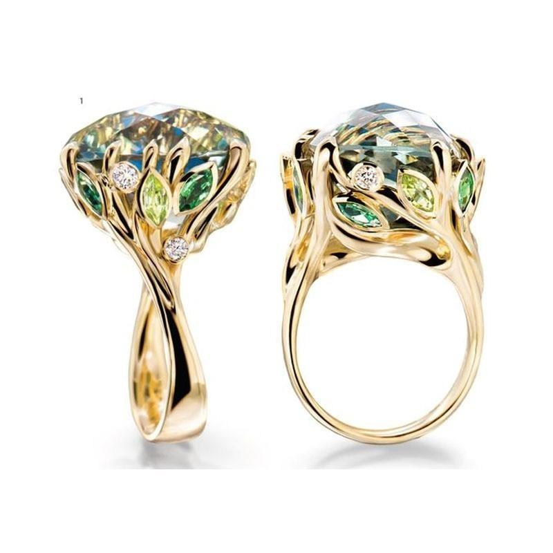 Accessories Women'S Small Flower Sapphire Diamond Ring