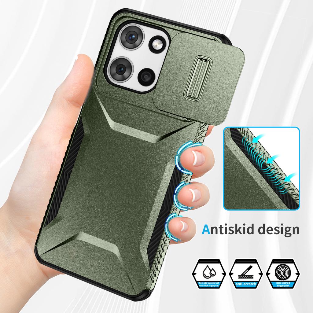 Для Motorola Мото G 5G (2025) Чехол Camshield TPU + PC Чехол для телефона Нескользящая боковая грань