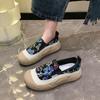 Sequined Flower Muffin Sole One-pedal Fisherman Single Shoes Spring 2025 New Thick-soled Breathable Casual Mother Shoes