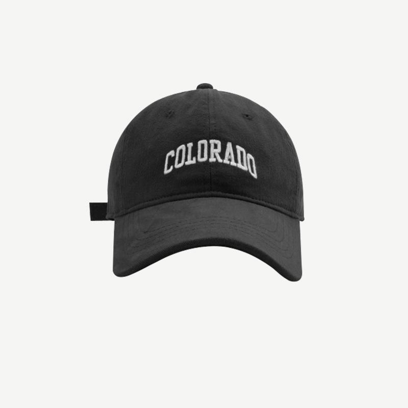 Unisex Sport Cap Colorado Embroidery In-Stock Twill Fabric Promotional Baseball Cap for Men Sporty Style Dot Letter