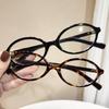 2 шт. Модные женские очки Y2K овальной формы с защитой от синего света и простой ретро-отделкой для чтения газет