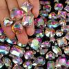 50Pcs Sew On Rhinestones Claw Flatback Crystal Rhinestones Metal Prong Setting Rhinestones Acrylic Glass Sewing Gems