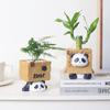 Cartoon Panda Shaped Small Flower Pot Planter Garden Decorative Succulent Planter Pots Resin Container Home Table Decorations