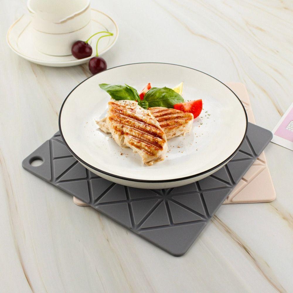 Non Slip Silicone Pot Mat Foldable Tableware Pad Table Decoration Dining Table Mat Kitchen