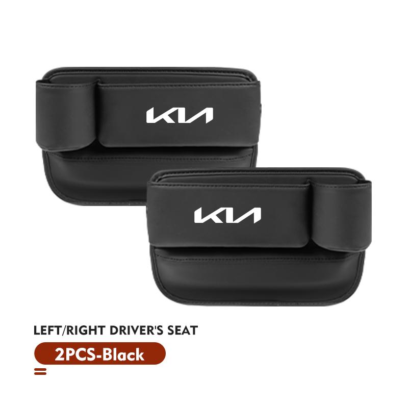 Car Seat Gap Organizer Leather Auto Console Side Crevice Storage Box For KIA K5 K2 Rio Optima Ceed Soul Picanto Stonic Venga K3 kcwx20