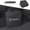 DCLLR1 Car Leather Storage Bag High-capacity Auto Trunk Handbag For Alfa Romeo Giulietta 159 Mito Giulia Stelvio 147 156 Tonale Brera